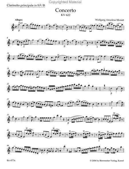 Viola Concerto In G Major (after The Clarinet Concerto KV 622)